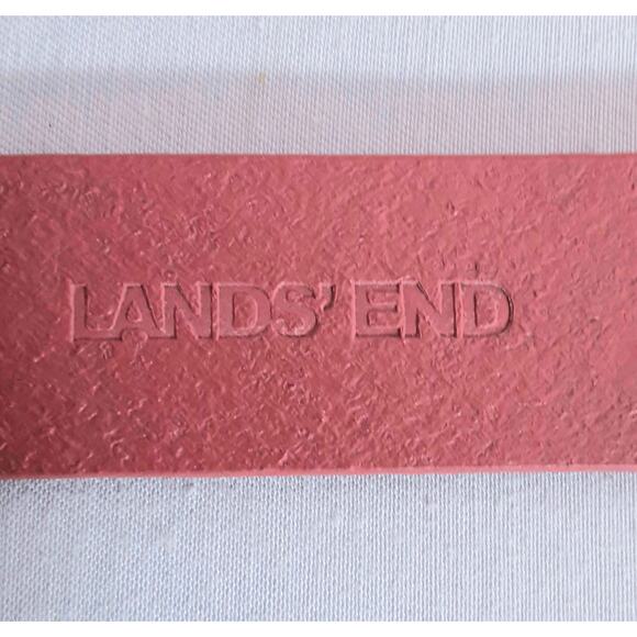 Lands End Womens Leather Belt XSmall Coral Colored Reptile Print - Picture 8 of 13